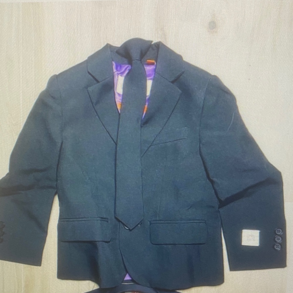 Men's Black Blazer with Tie